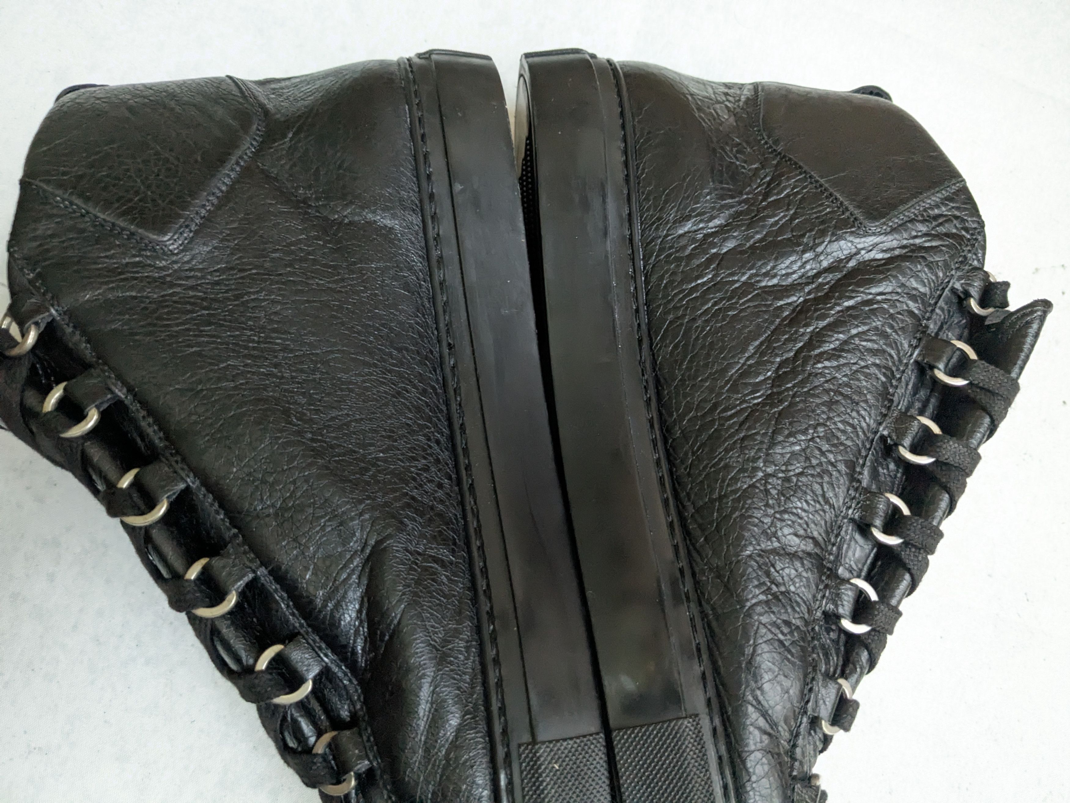 Balenciaga Balenciaga Arena Sneakers Black 13 High Tops Leather Size US 13 / EU 46 - 13 Thumbnail