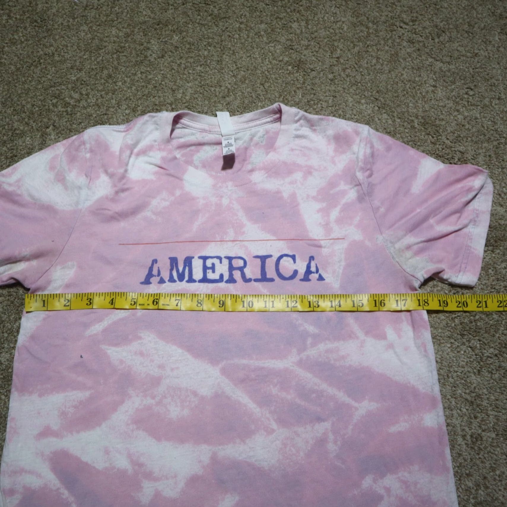 Vintage VINTAGE America Pink White Tie-Dye Short Sleeve Tee T-Shirt Adult Women's Size M Medium Size S / US 4 / IT 40 - 4 Thumbnail