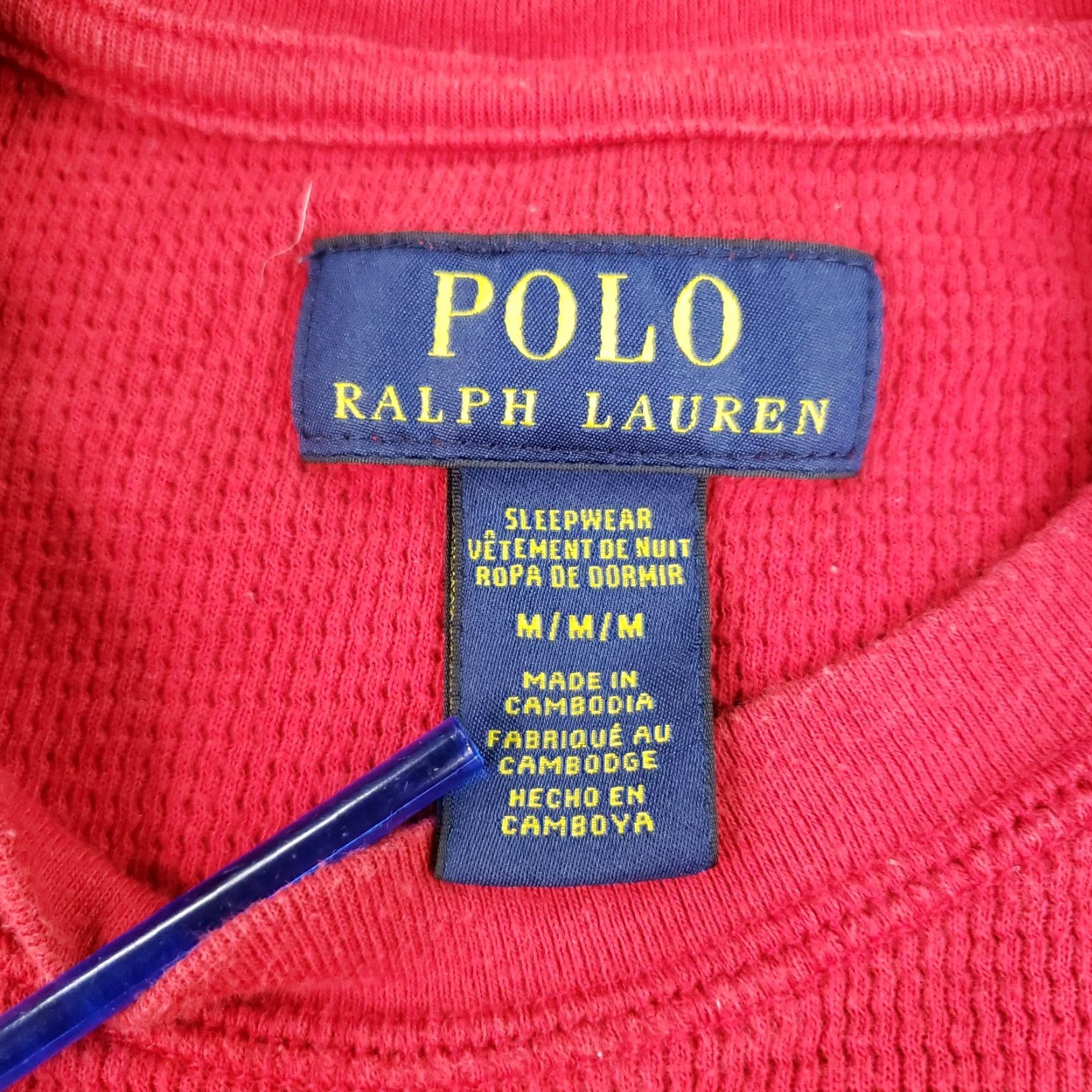 Polo Ralph Lauren Polo Ralph Lauren Sleepwear Shirt Womens Medium Red Pajama Top Knit Size M / US 6-8 / IT 42-44 - 5 Thumbnail
