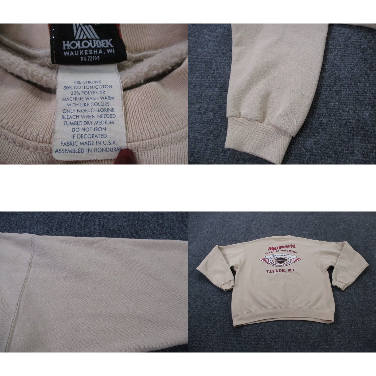 Harley Davidson VINTAGE Harley-Davidson Sweatshirt Men L Biker Eagle USA Made Size US L / EU 52-54 / 3 - 8 Thumbnail