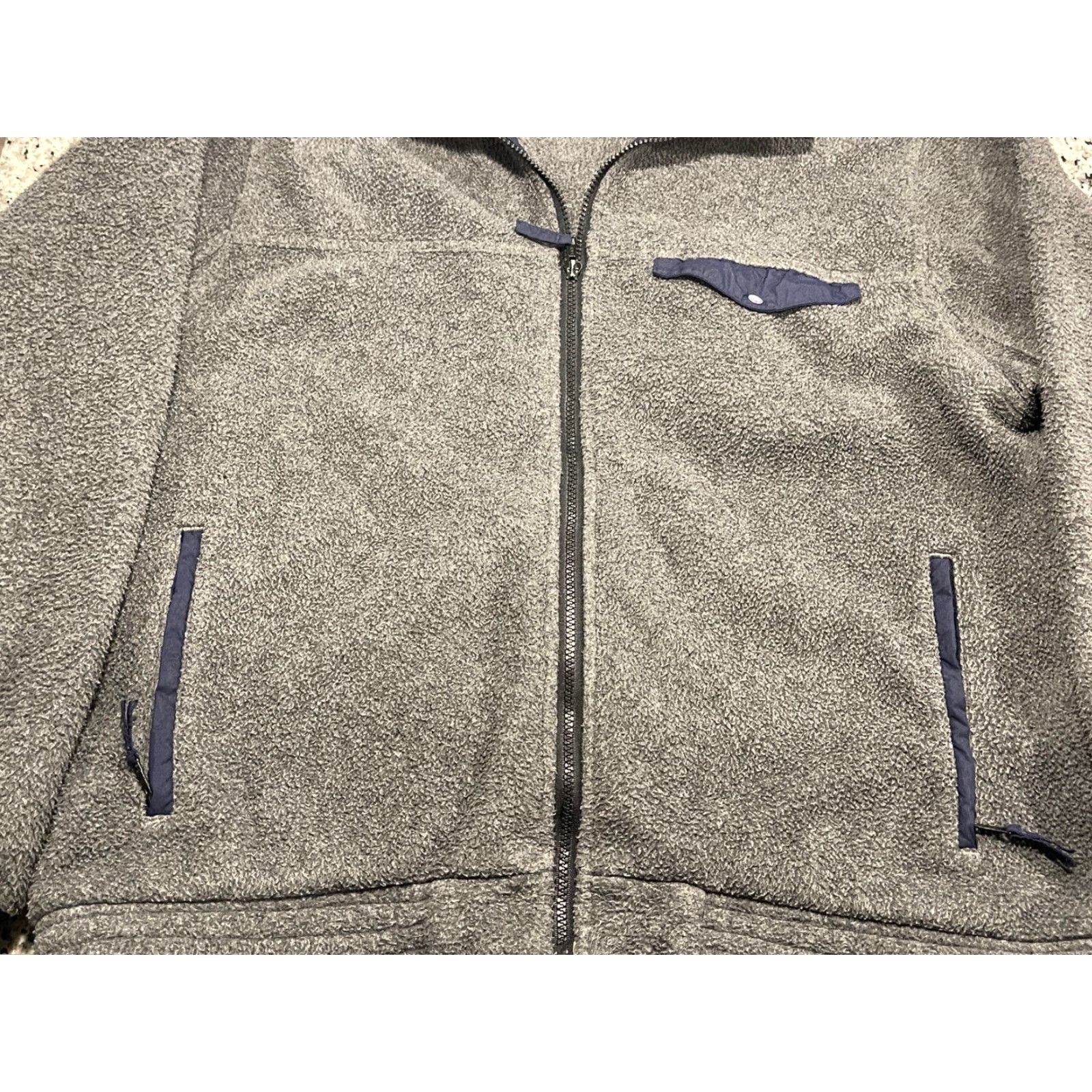 Vintage VINTAGE L.L. Bean Jacket Full Zip Mens XL Gray Fleece Solid Size US XL / EU 56 / 4 - 2 Thumbnail