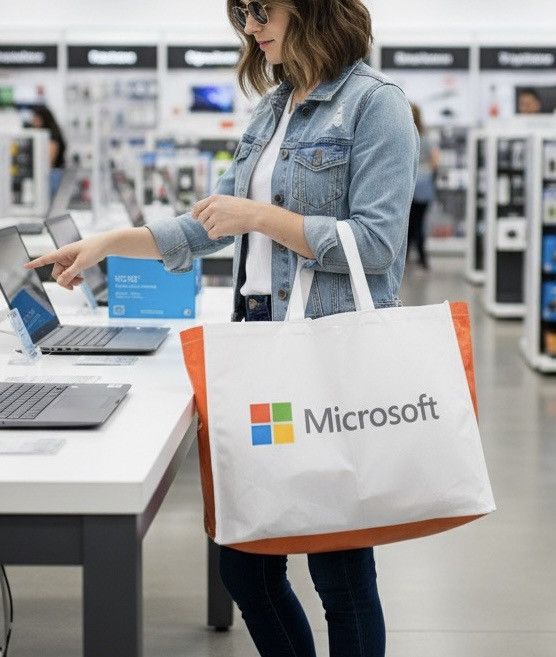 Microsoft Official Microsoft Store Reusable Shopper Bag Size ONE SIZE - 2 Thumbnail