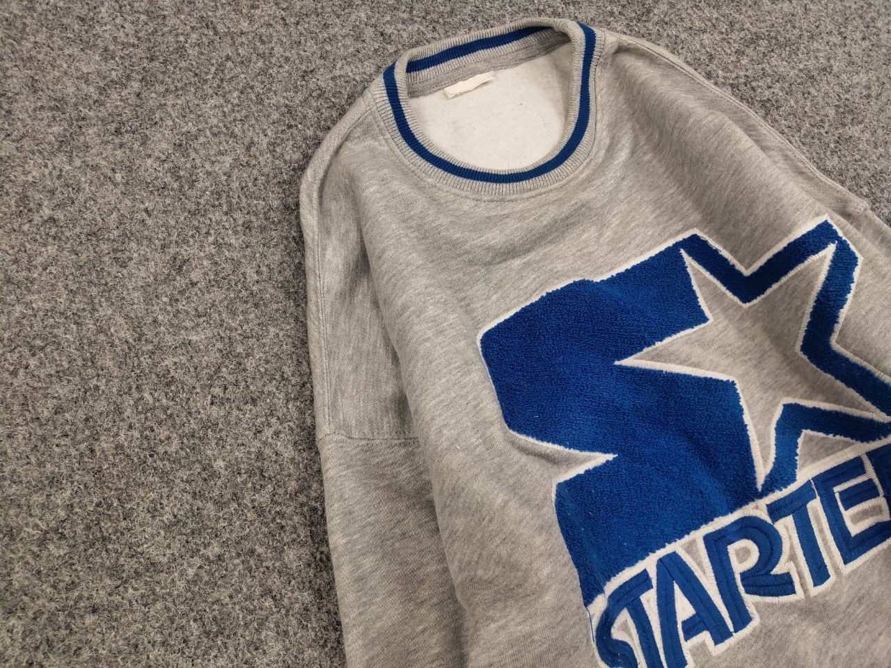 Starter Vintage Starter Blue embroidered Logo Crew Chek Sweatshirt Size US S / EU 44-46 / 1 - 7 Thumbnail