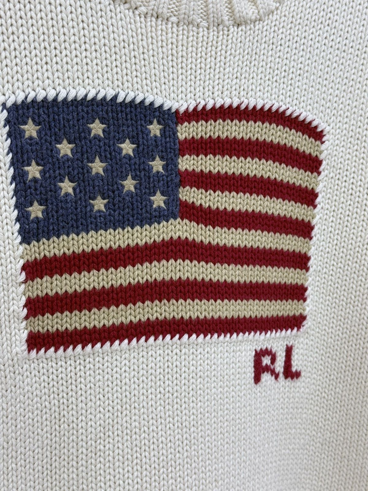 Polo Ralph Lauren Polo Ralph Lauren American Flag Knit Sweater Size M / US 6-8 / IT 42-44 - 4 Thumbnail