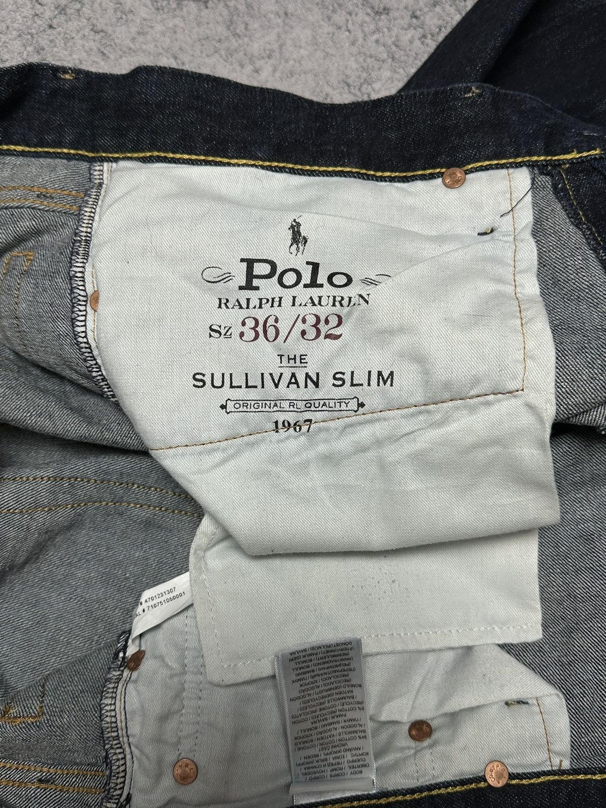 Polo Ralph Lauren Polo Ralph Lauren Sullivan Slim Denim Jeans Pants Size US 36 / EU 52 - 8 Thumbnail