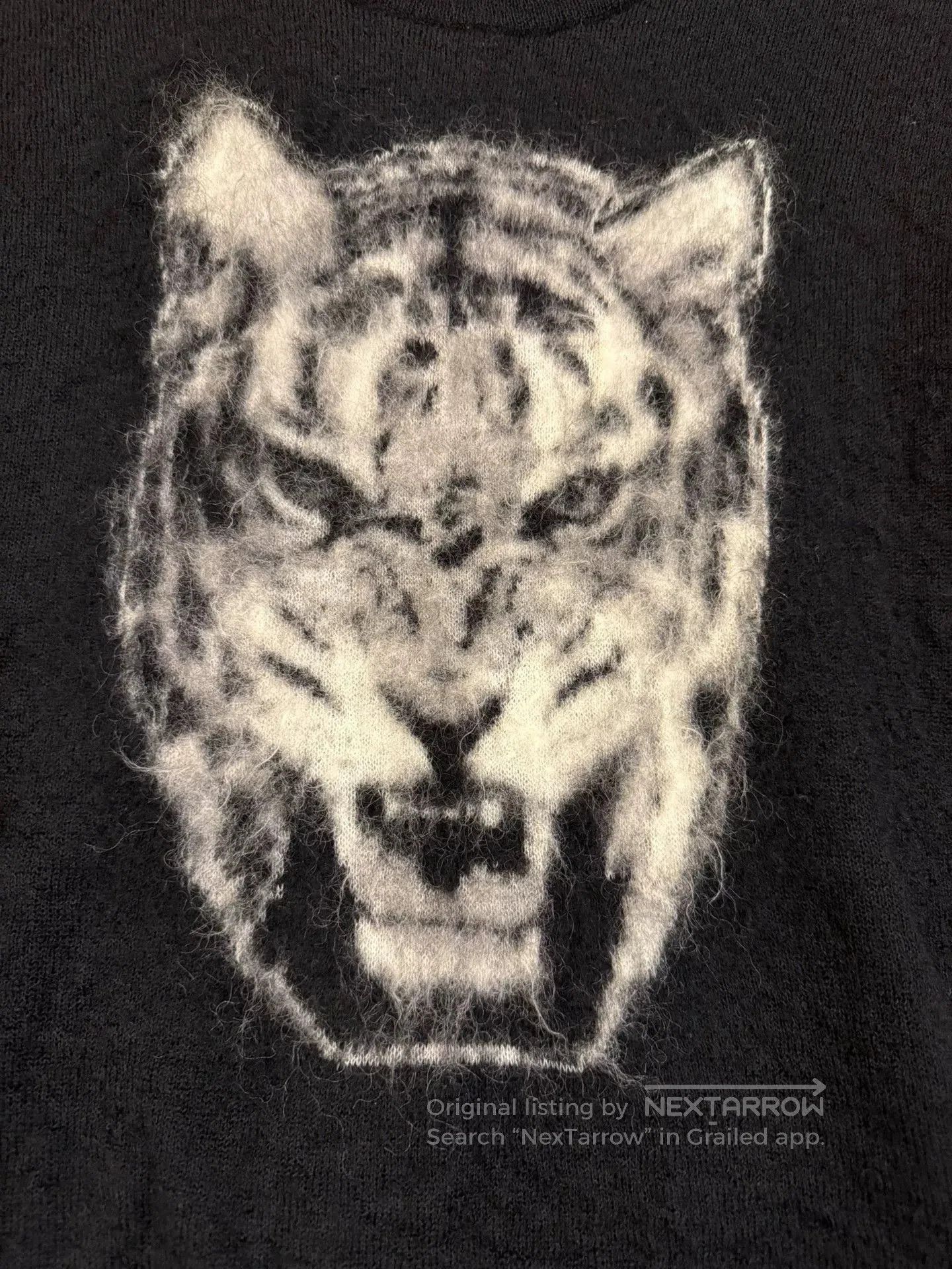 Saint Laurent Paris Saint Laurent Tiger Head Black Sweater. Size US L / EU 52-54 / 3 - 2 Thumbnail