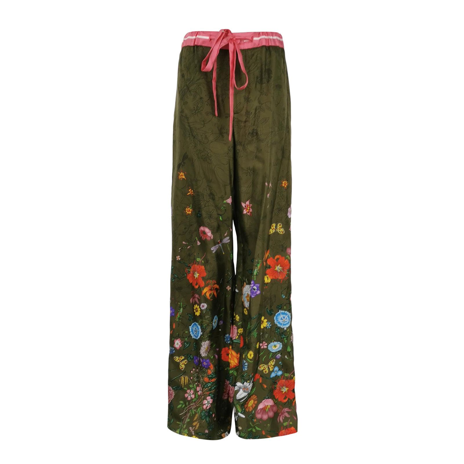 Gucci Gucci Floral Silk Pants Size IT 44 Size 30" / US 8 / IT 44 - 1 Thumbnail