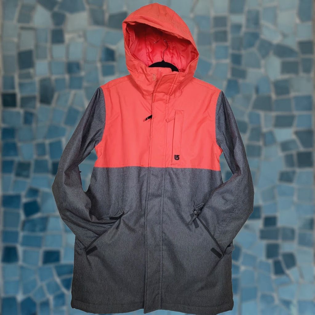 Burton Burton The White Collection TWC Greenlight Jacket DryRide Red-Orange and Gray Parka Hooded Men M Size US M / EU 48-50 / 2 - 1 Thumbnail