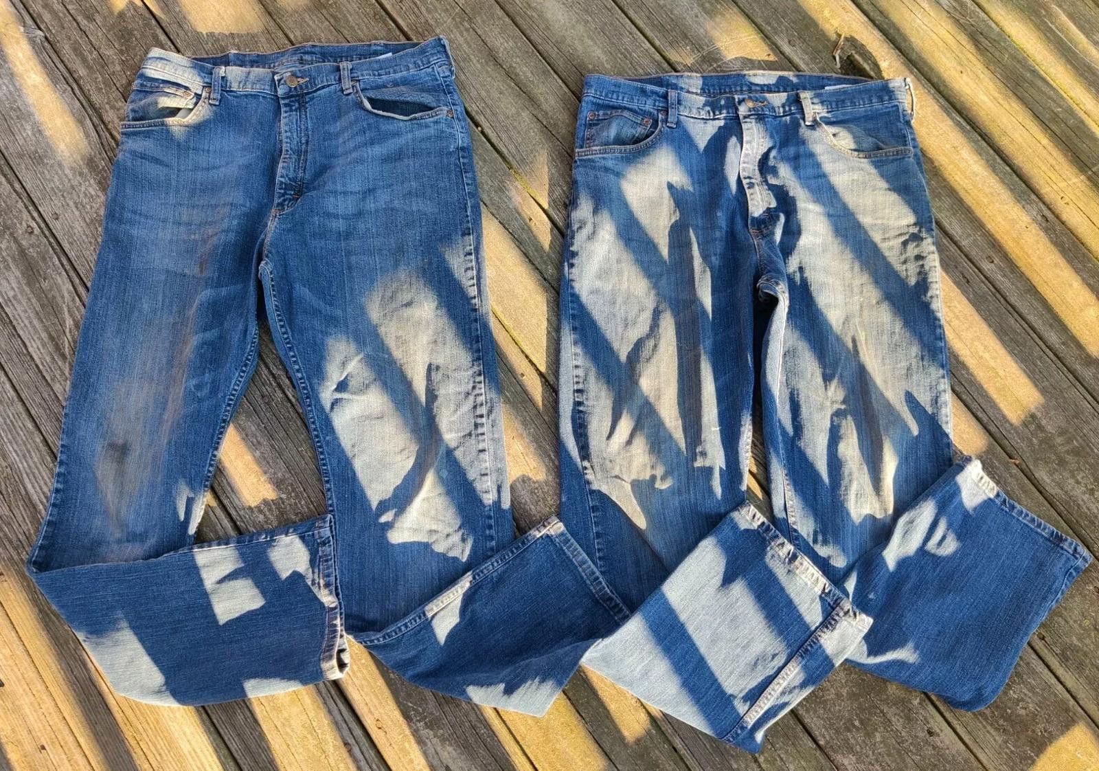 Wrangler Wrangler Jeans STAINED RK JEANS Lot Of 2 36×34 Wash Size US 36 / EU 52 - 2 Thumbnail