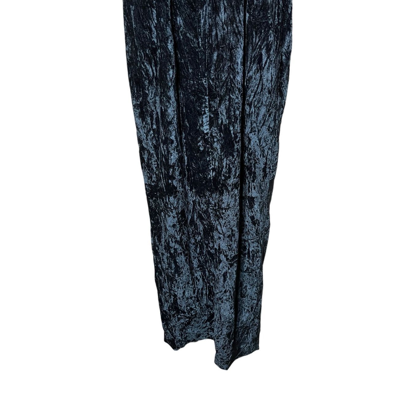 Other Vintage Jessica McClintock Gunne Sax Black Crushed Velvet Ma Size S / US 4 / IT 40 - 9 Thumbnail