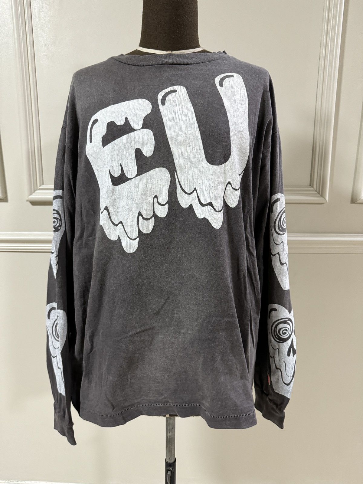 image of Readymade x Saint Michael Emotionally Unavailable Longsleeve Size L in Grey, Men's