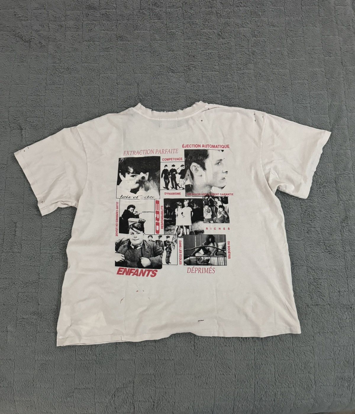 Enfants Riches Deprimes ERD LA SCOLAIRE PRÉFÉREE T-SHIRT ANTIQUE WHITE ❤️🏳️ Size US XL / EU 56 / 4 - 10 Thumbnail