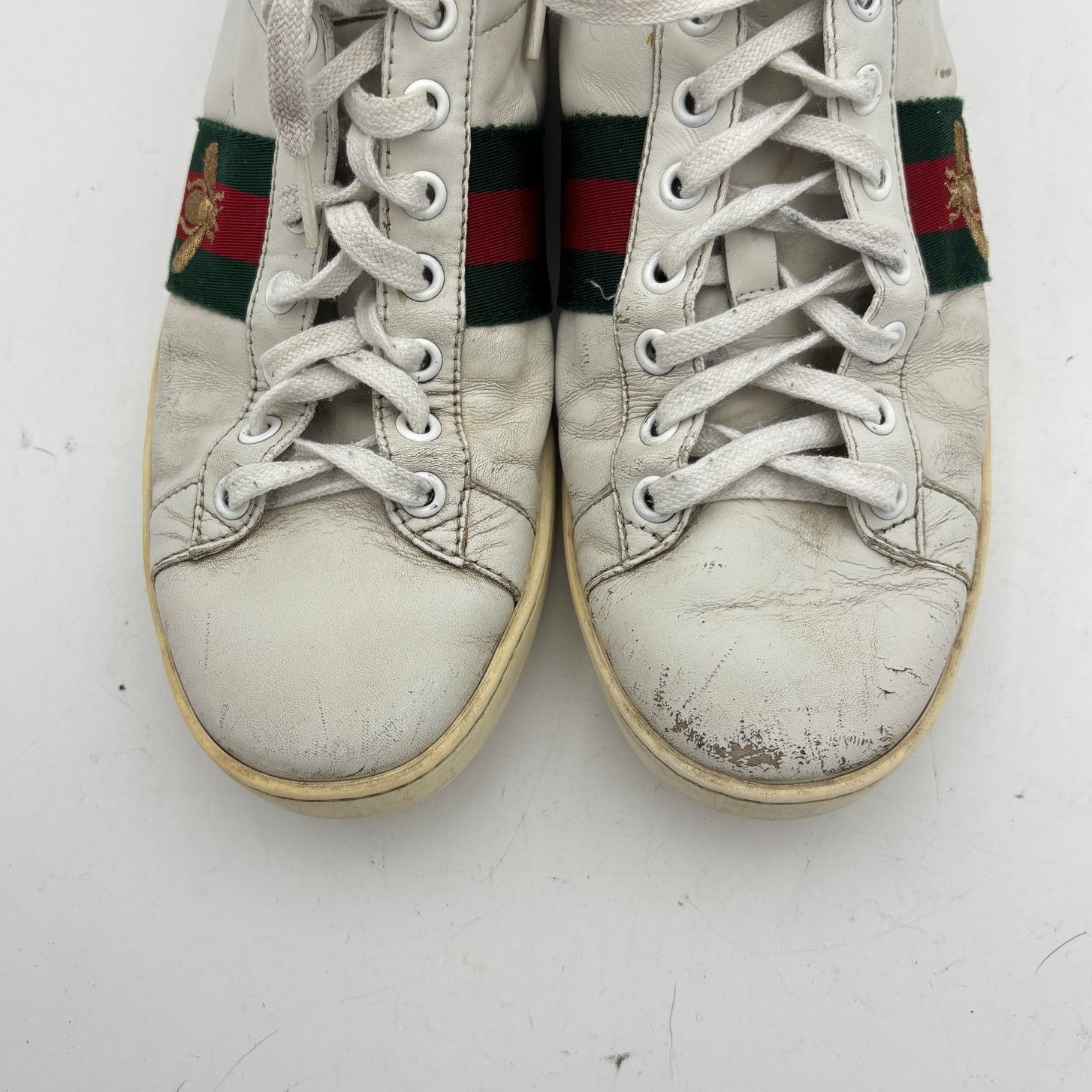 Gucci Gucci Ace Stripe Golden Bee Sneakers Women's 37.5 / 7.5 Size US 7.5 / IT 37.5 - 12 Thumbnail
