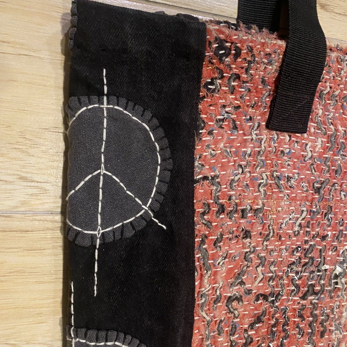 Handmade 1/1 Handstitch Sashiko Boro Natural Distressed Tote Bag Size ONE SIZE - 11 Thumbnail