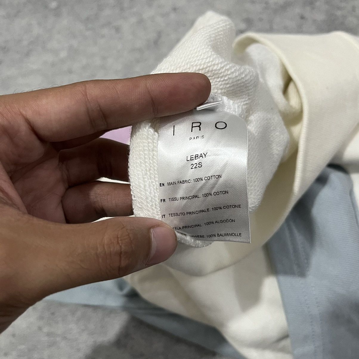 Designer × Iro Iro Crop Short Sleeved Sweatshirt Size S / US 4 / IT 40 - 6 Thumbnail