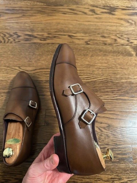 Carmina Carmina Inca Double Monk Vegano Brown 9.5uk 10.5us Size US 10.5 / EU 43-44 - 7 Thumbnail