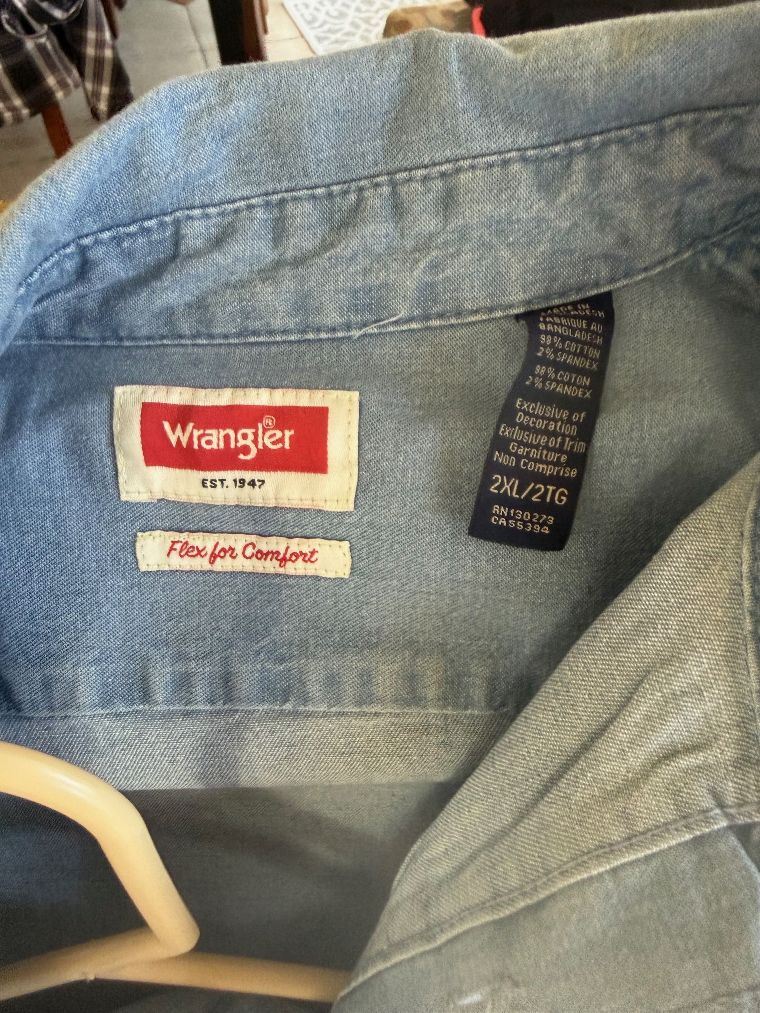 Wrangler Custom 3:16 Wrestling Tribute Shirt Size US XXL / EU 58 / 5 - 3 Thumbnail