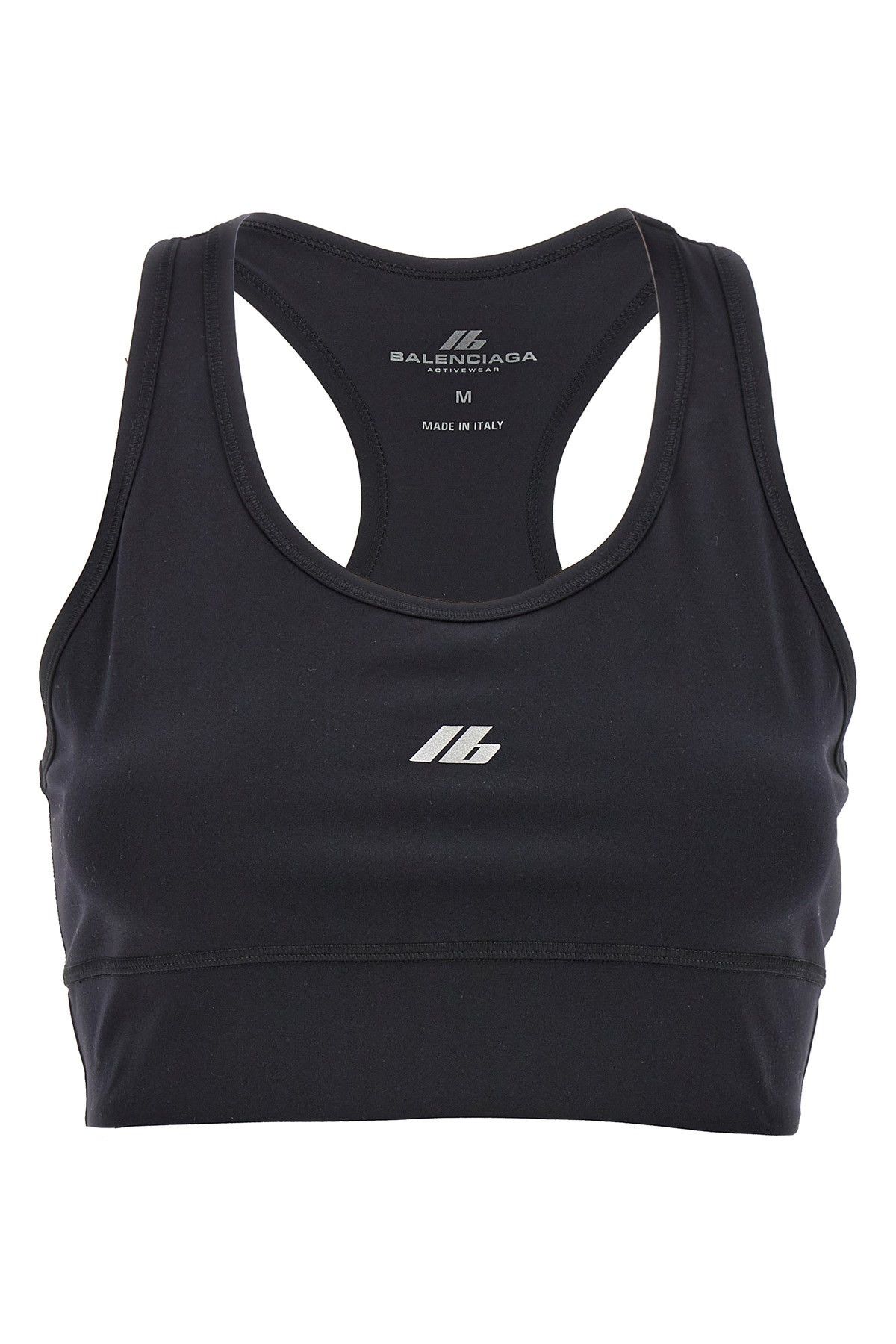 Sporty reflective logo top