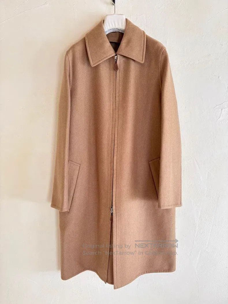 Hermes Hermes Double-faced cashmere camel coat from Margiela era Size XS / US 0-2 / IT 36-38 - 1 Thumbnail