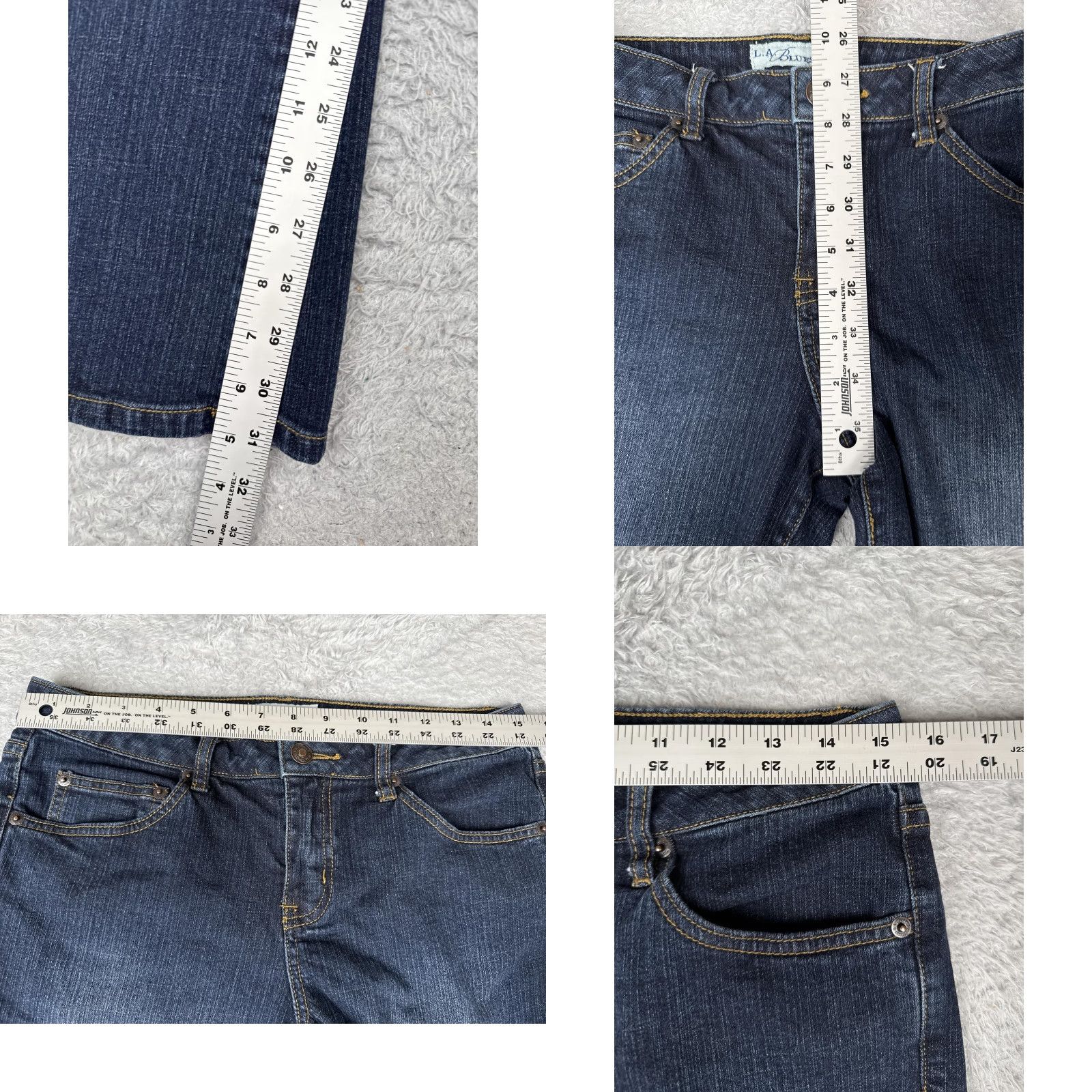 Vintage VINTAGE LA Blues Melrose Jeans Women 8 Blue Bootcut Denim Mid Rise 30x31 Blue Jeans Womens Mid Rise Bootcut 30 31 United States Size 30" / US 8 / IT 44 - 8 Thumbnail