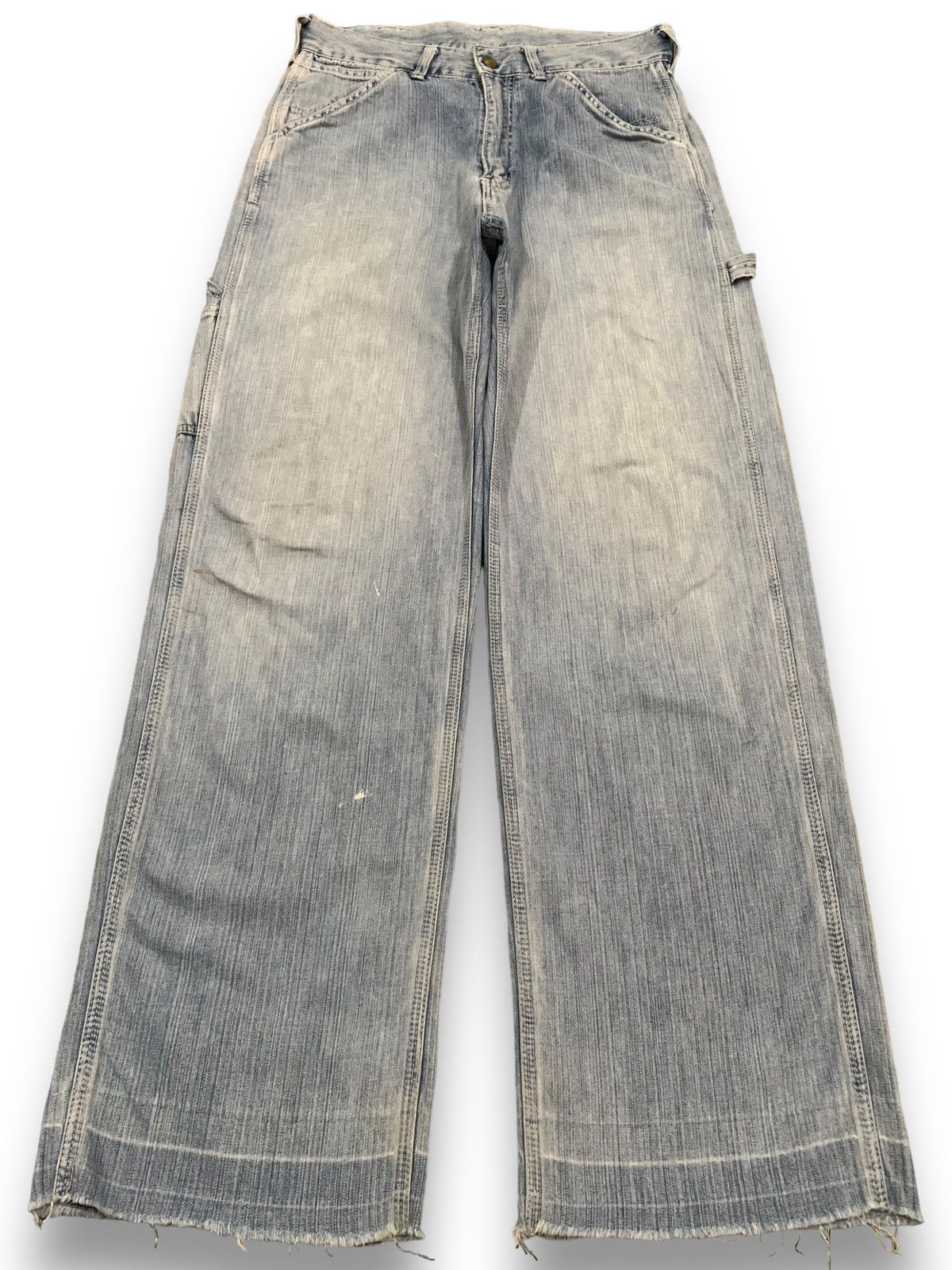 Edwin Rare Vintage Edwin Faded Baggy Frayed Leg Carpenter Jeans Size US 31 - 1 Thumbnail
