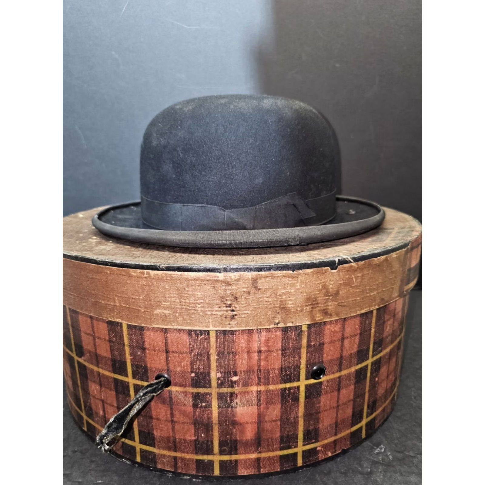 Brooks VINTAGE Herbert Johnson Derby Hat Exclusively for Brooks Bros. Size 7 Black 1900s Size ONE SIZE - 7 Thumbnail