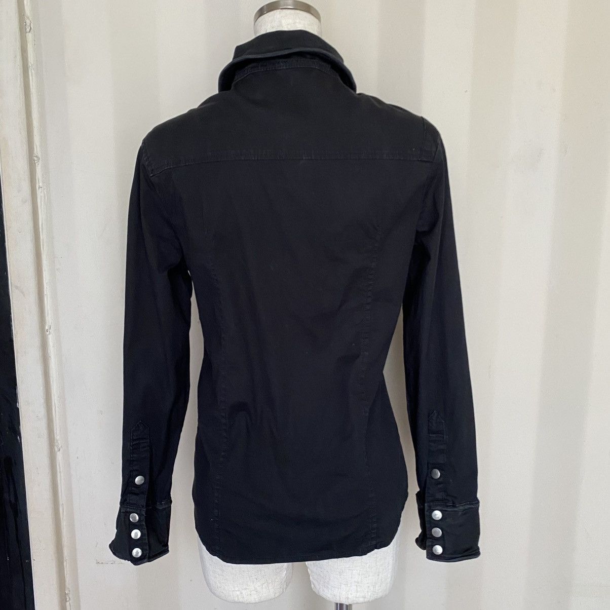 Japanese Brand Punk Presque Tout Black Snap-Button Shirt Size S / US 4 / IT 40 - 16 Thumbnail