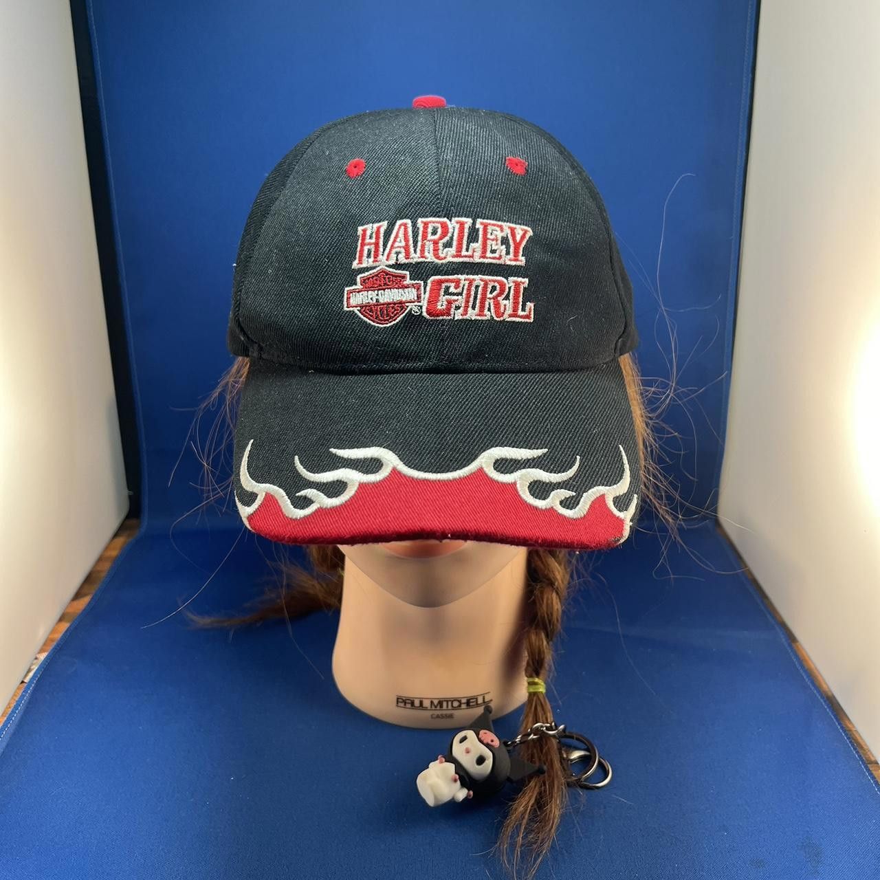 Harley Davidson Harley Davidson Women's Cap - Harley Girl with Flame Design Size ONE SIZE - 1 Thumbnail