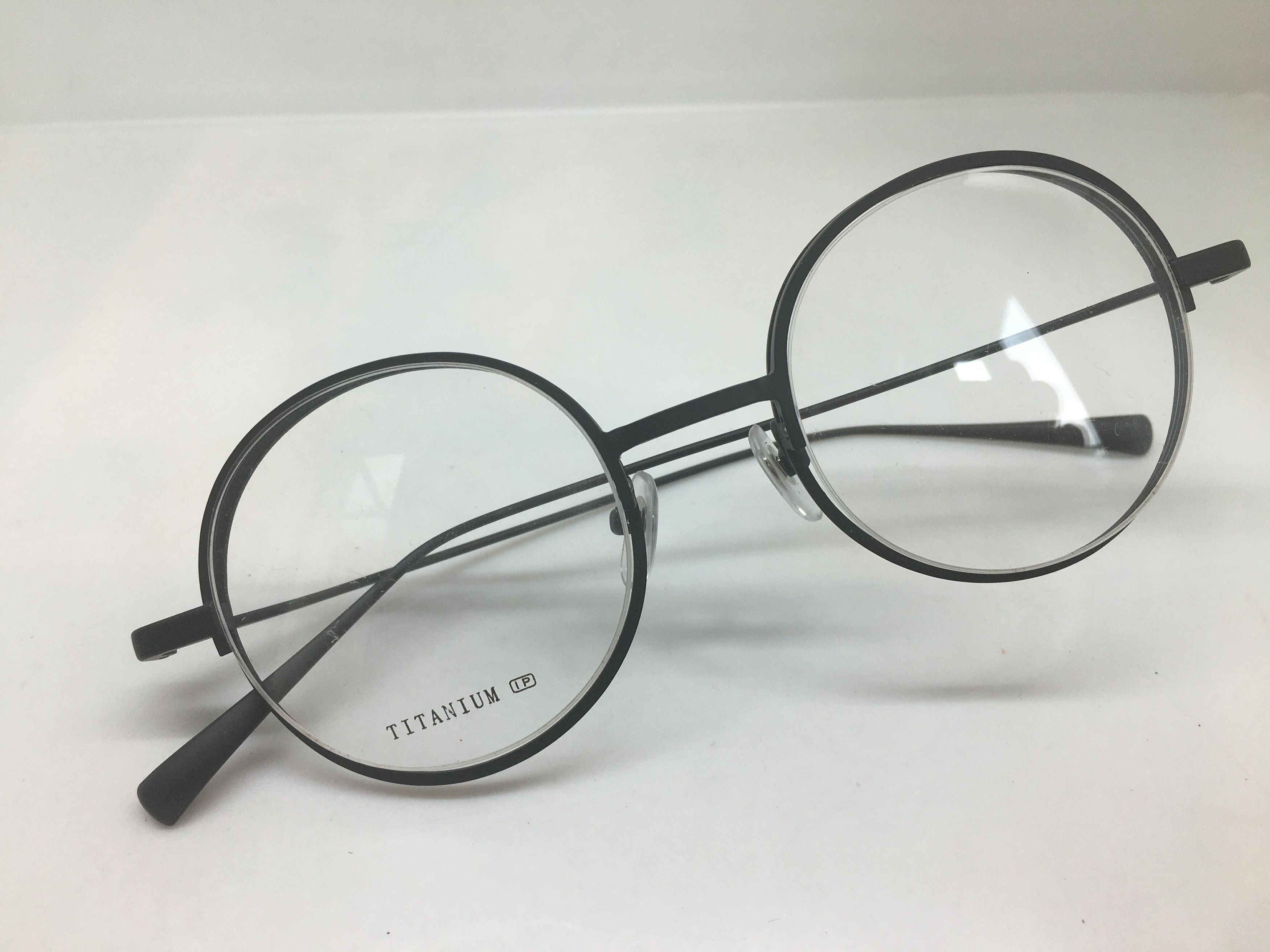 Other Black Titanium Round Eyeglasses Frame HARVARD Size ONE SIZE - 4 Thumbnail