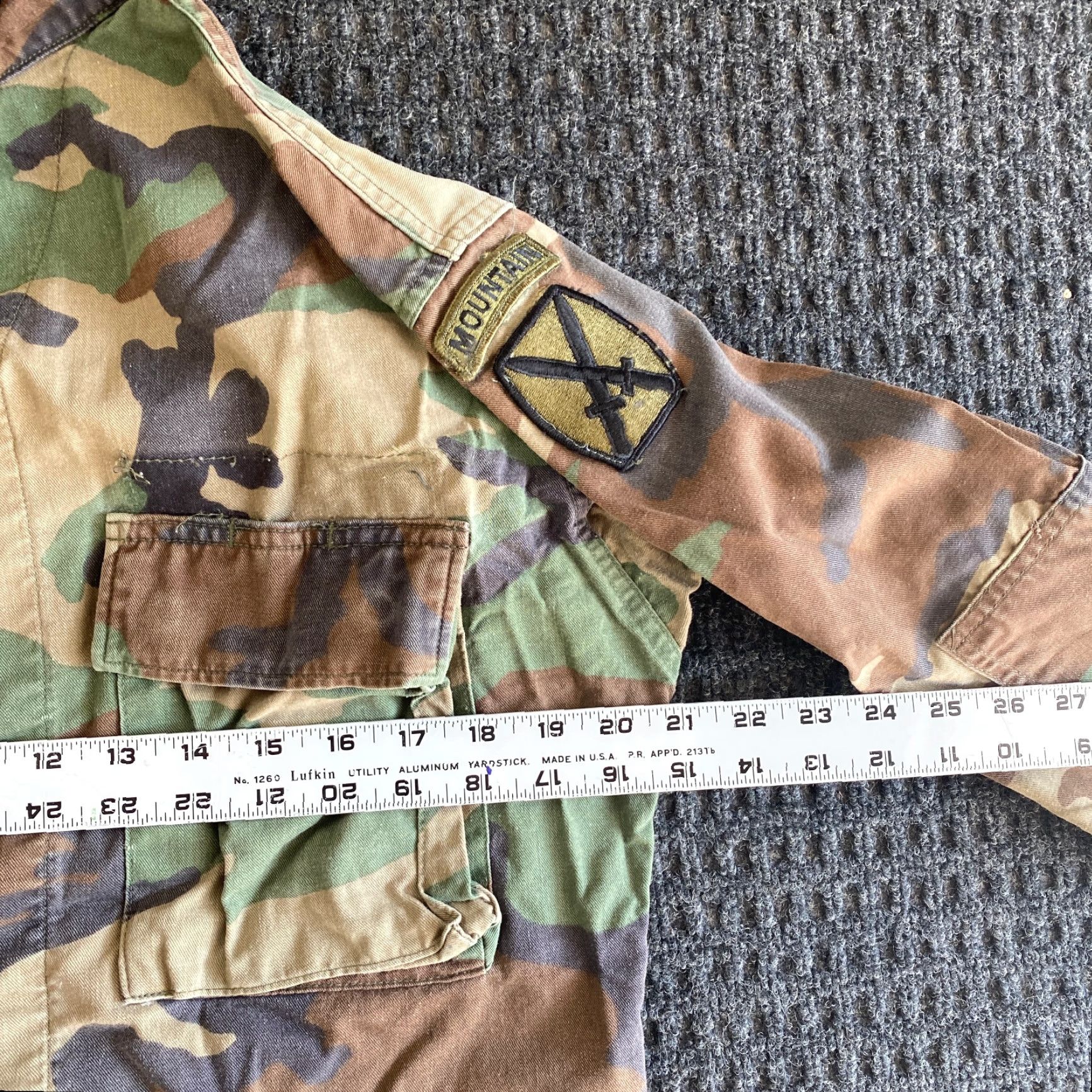 Vintage VINTAGE Camouflage Woodland Camo Jacket Coat Combat S Army Military 90s y2k Size US S / EU 44-46 / 1 - 6 Thumbnail
