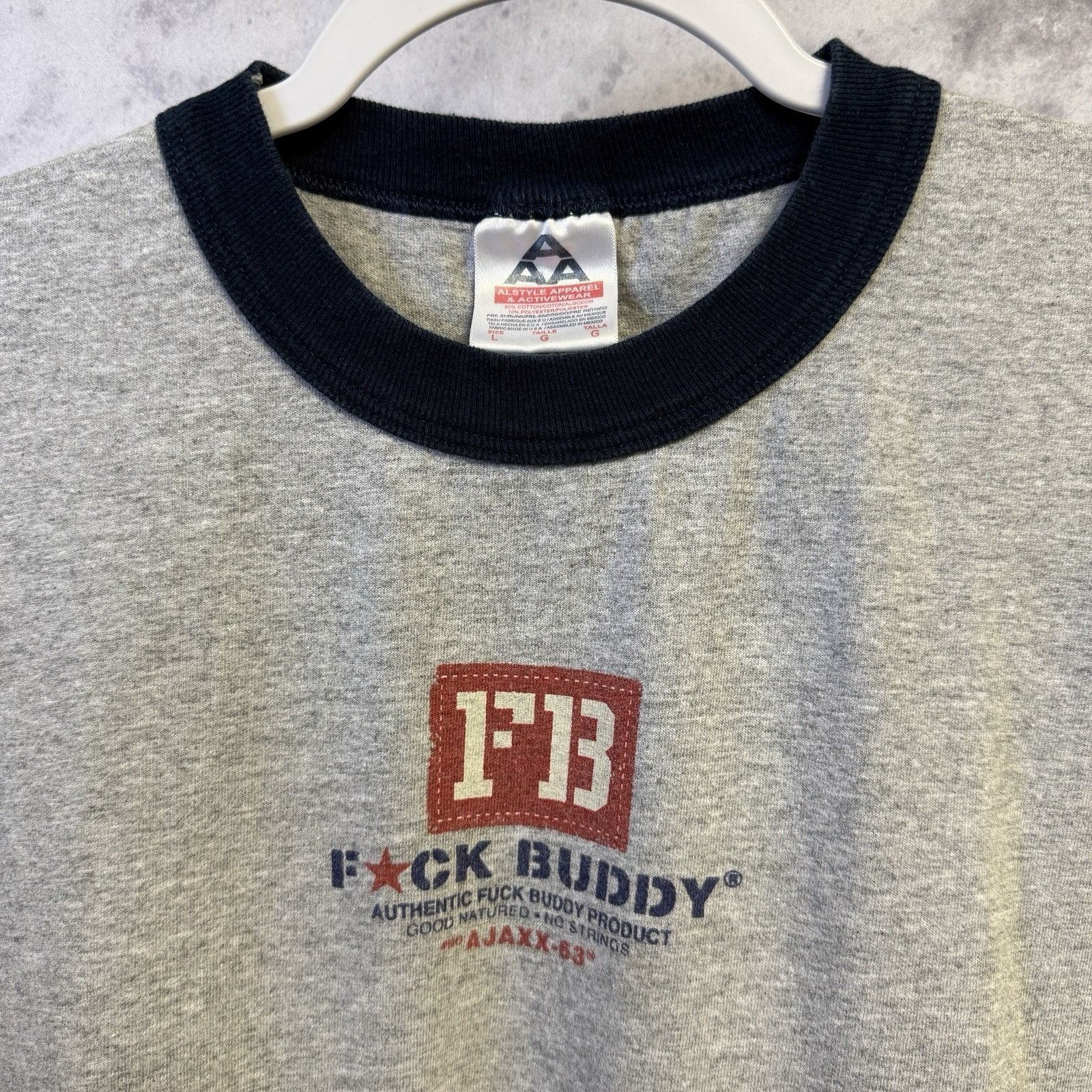 Vintage Vintage F*ck Buddy Skate T Shirt Mens 90s Y2K Streetwear Size US L / EU 52-54 / 3 - 1 Thumbnail