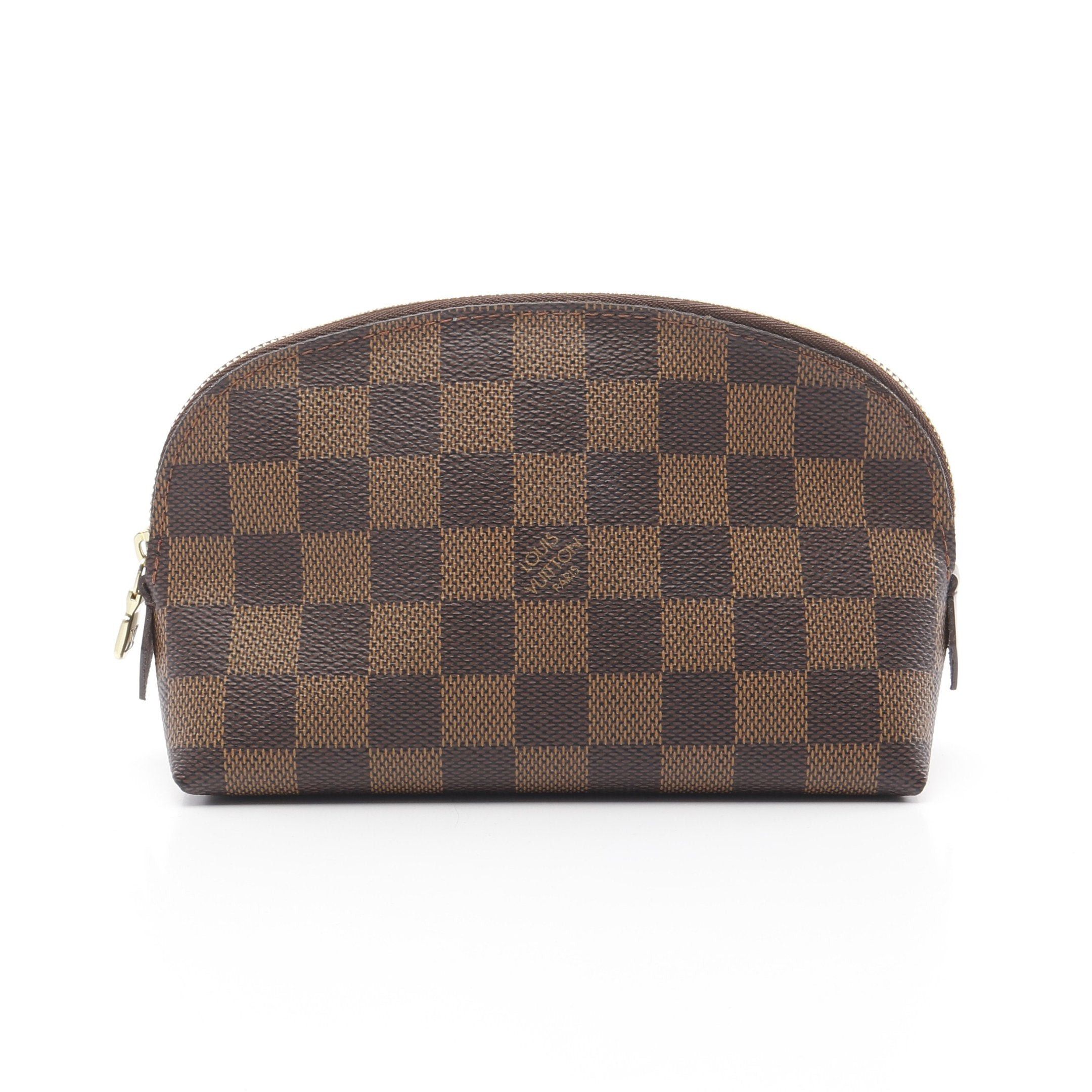 Louis Vuitton Louis Vuitton Pochette Cosmetics Damier Ebene Cosmetic Pouch Brown Size ONE SIZE - 1 Thumbnail