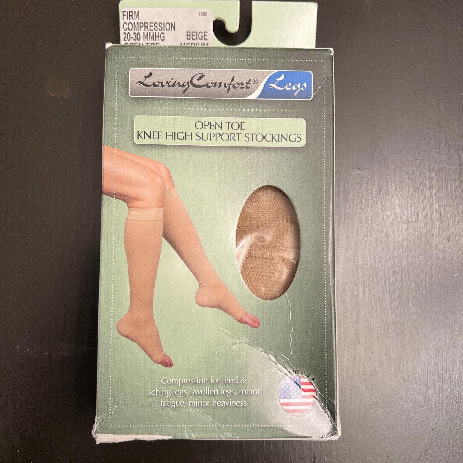 Designer Loving Comfort Fashion Knee High Stockings Sheer medium Size ONE SIZE - 1 Thumbnail