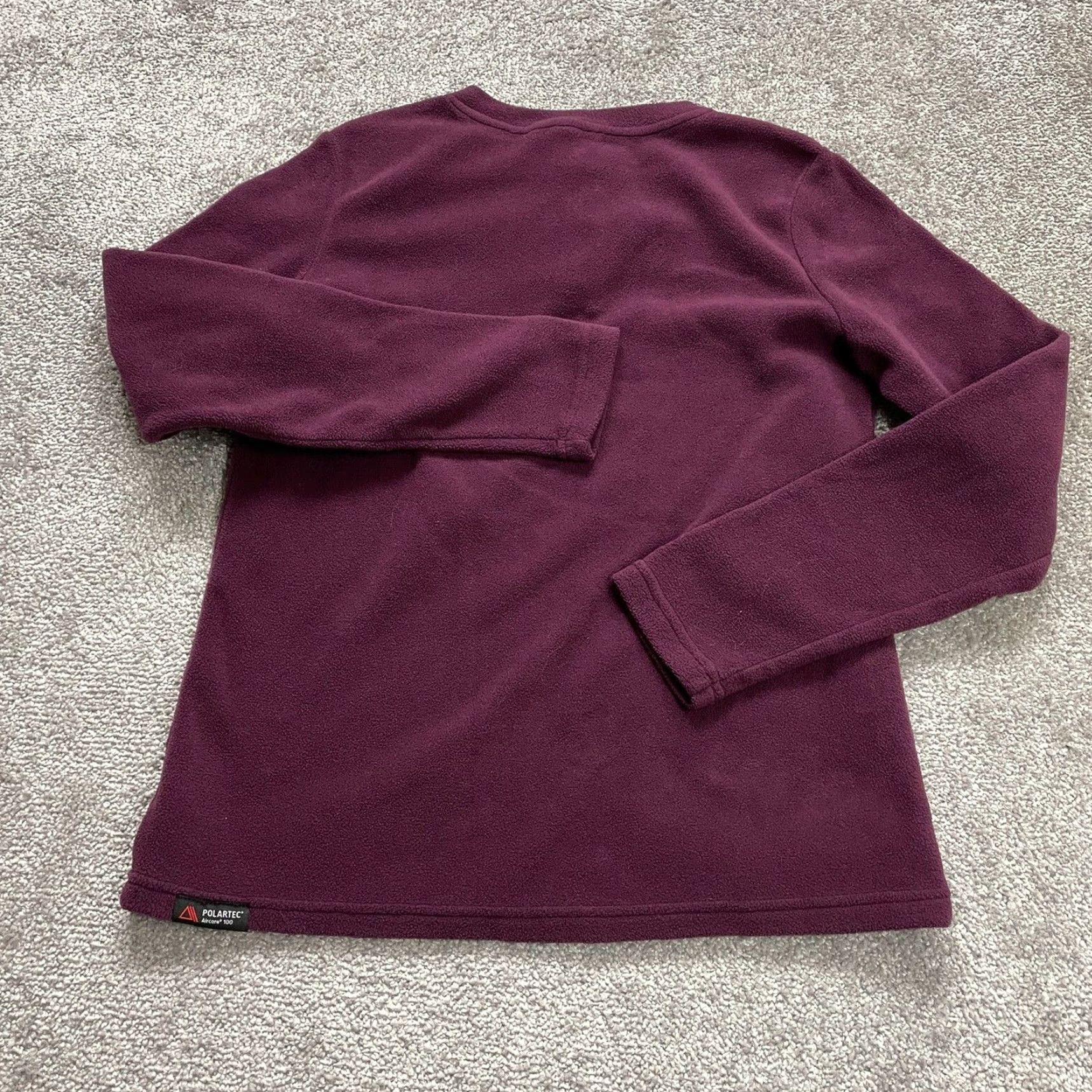 Lands' End Lands' End Sweatshirt Womens XS Purple Polartec Aircore 100 Henley Fleece Size XS / US 0-2 / IT 36-38 - 2 Thumbnail