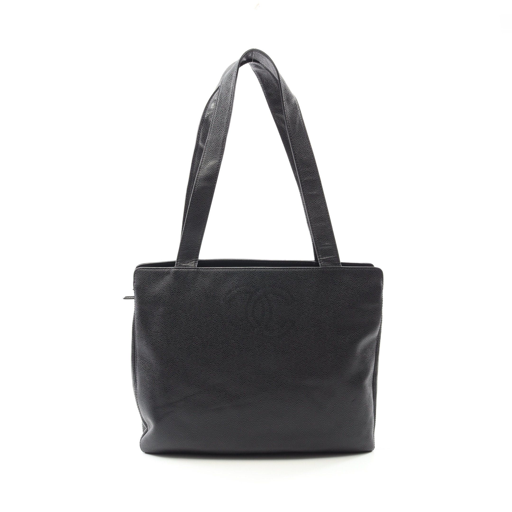Chanel Chanel Coco Mark Shoulder Bag Tote Caviar Skin Black Hardware Size ONE SIZE - 1 Thumbnail