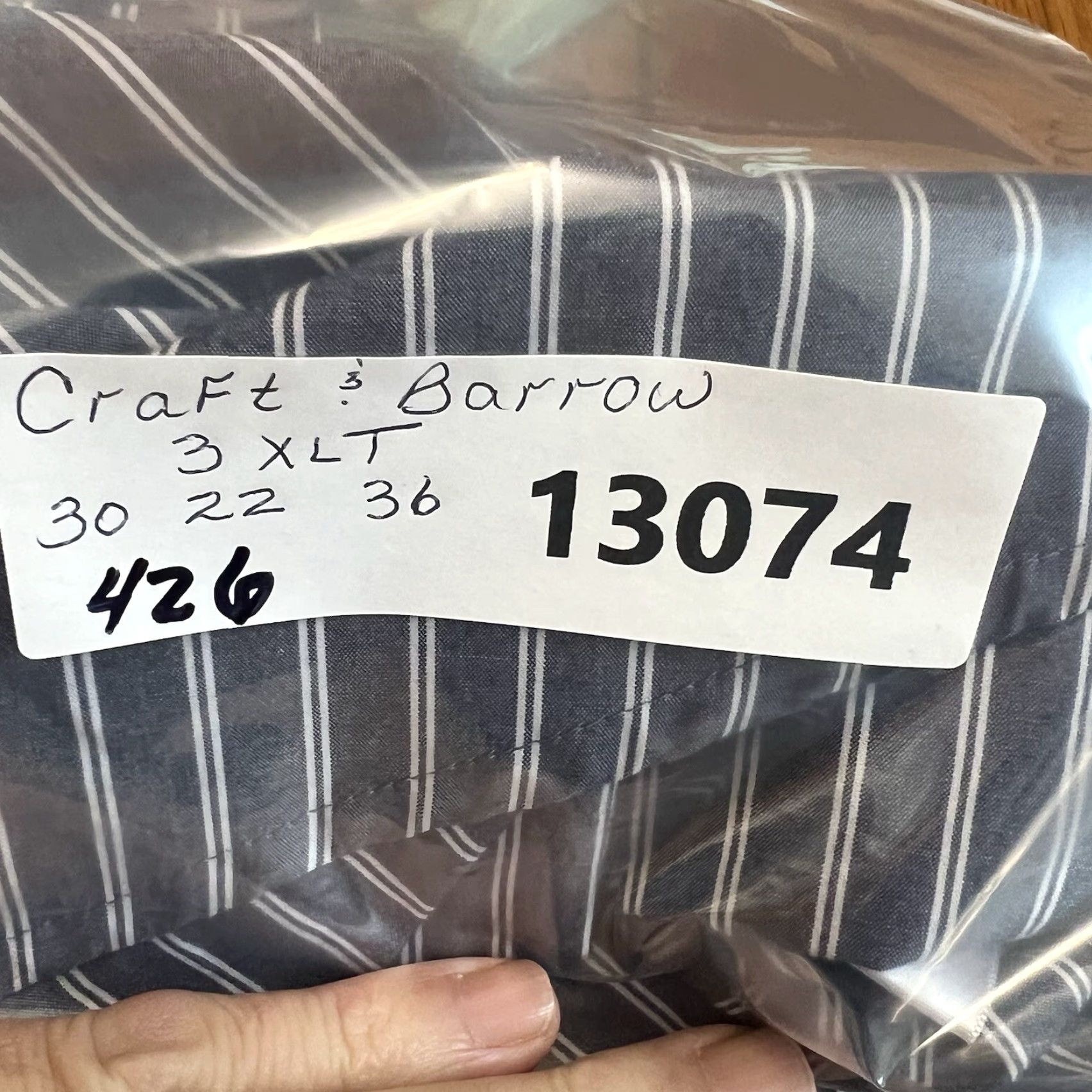 Croft & Barrow Croft & Barrow Striped Long Sleeve Button-Down Shirt Mens 3XLT Gray Size US XXL / EU 58 / 5 - 7 Thumbnail