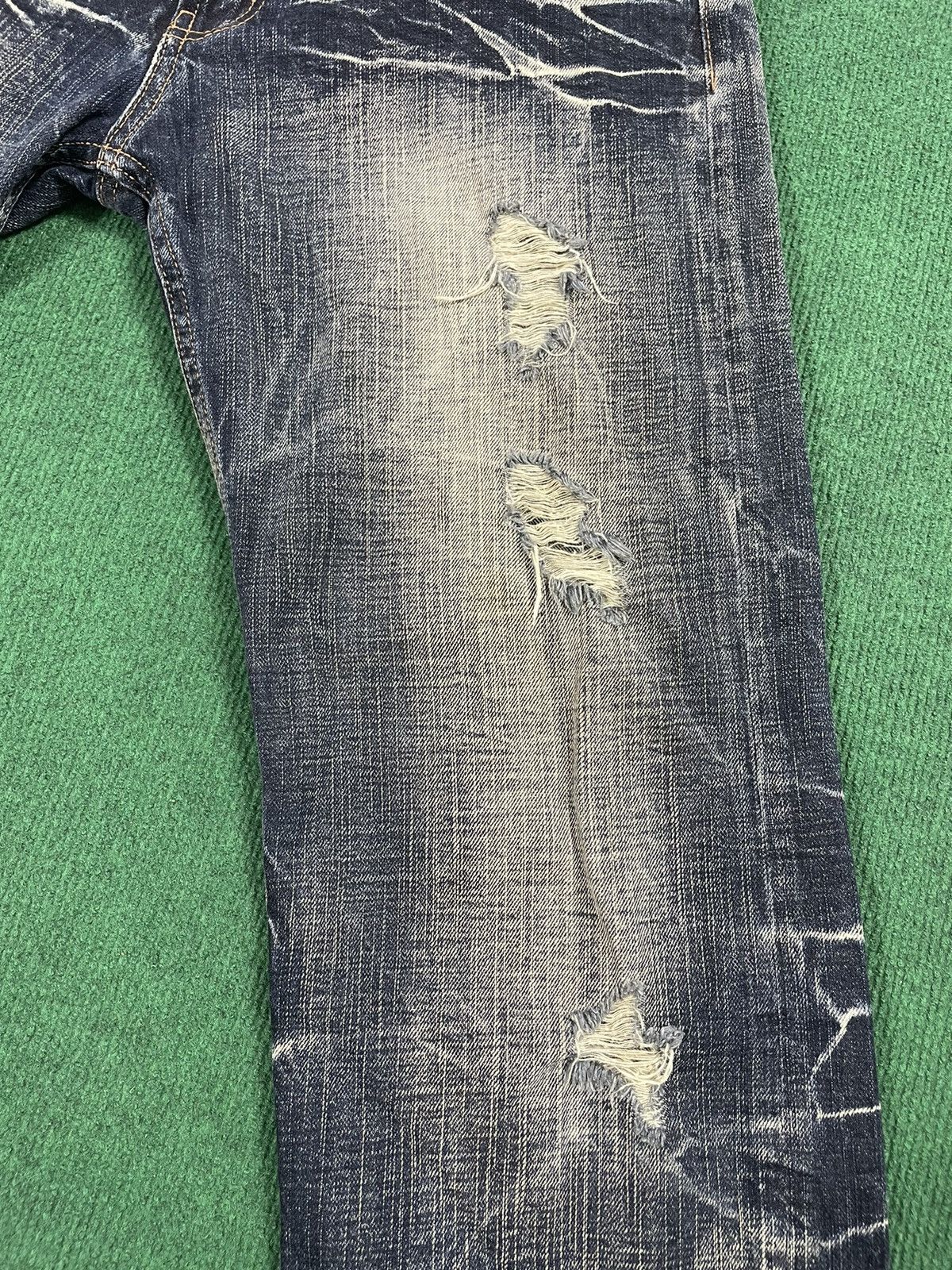 If Six Was Nine Distressed Japanese Jeans Very Nice Size US 33 - 8 Thumbnail