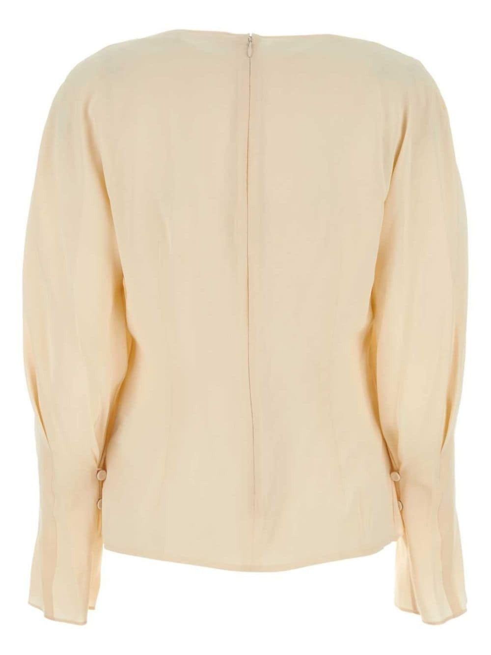 Chloe o1y0825 Silk Blouse in Blush Size M / US 6-8 / IT 42-44 - 2 Thumbnail