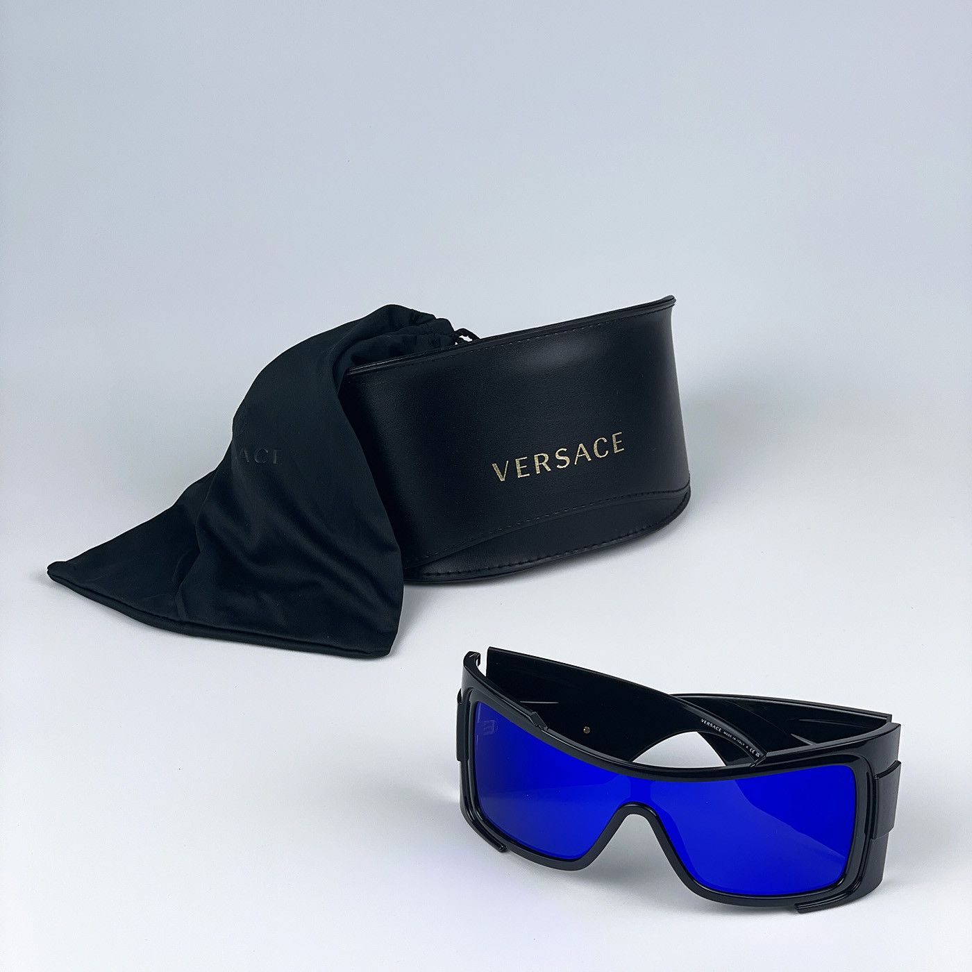 Versace NEW Versace VE4451 GB1/55 Wraparound Unisex Sunglasses Size ONE SIZE - 10 Thumbnail