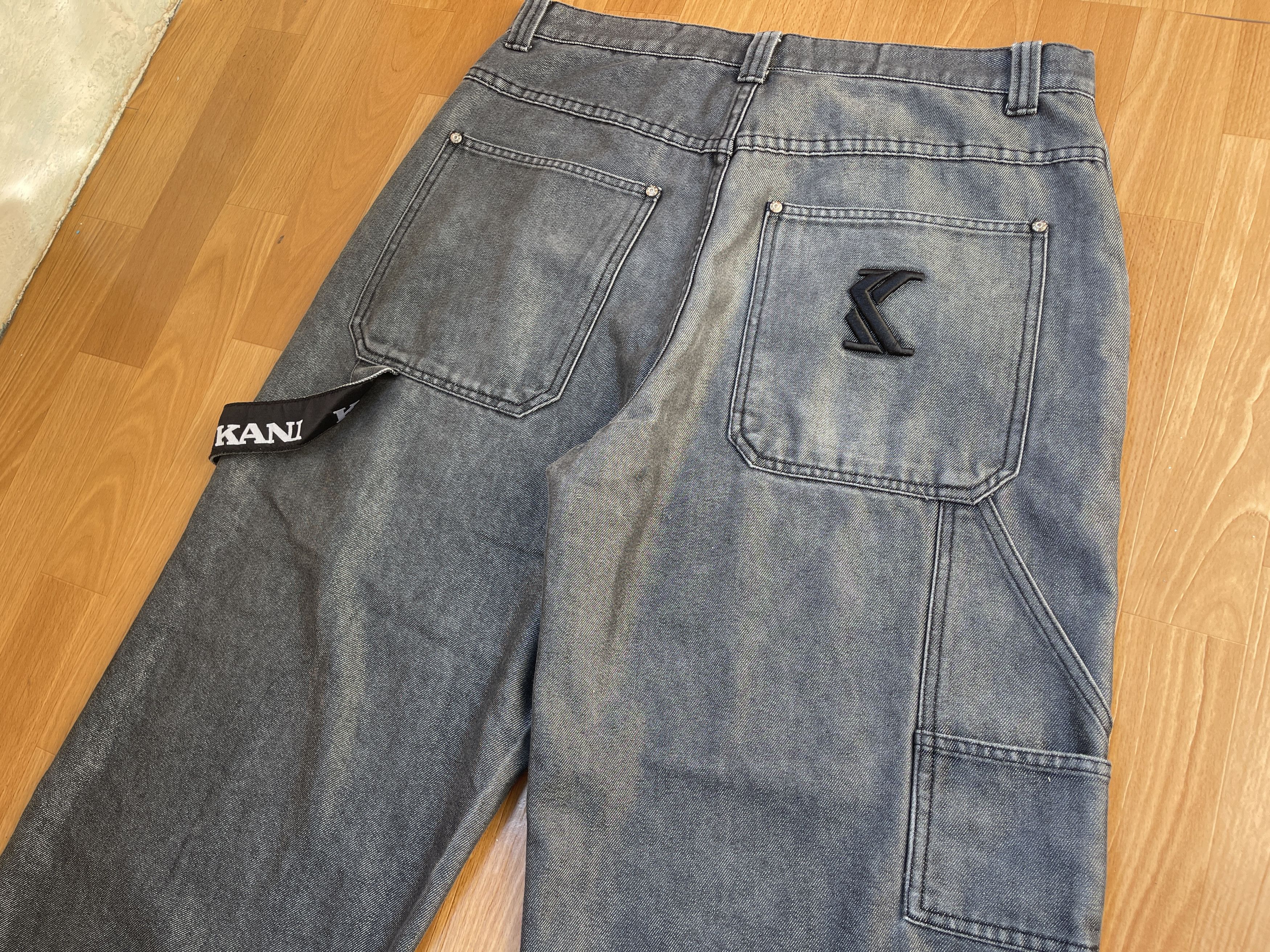 Karl Kani KARL KANI jeans shiny vintage baggy jeans silver metallic 34 Size US 34 / EU 50 - 6 Thumbnail