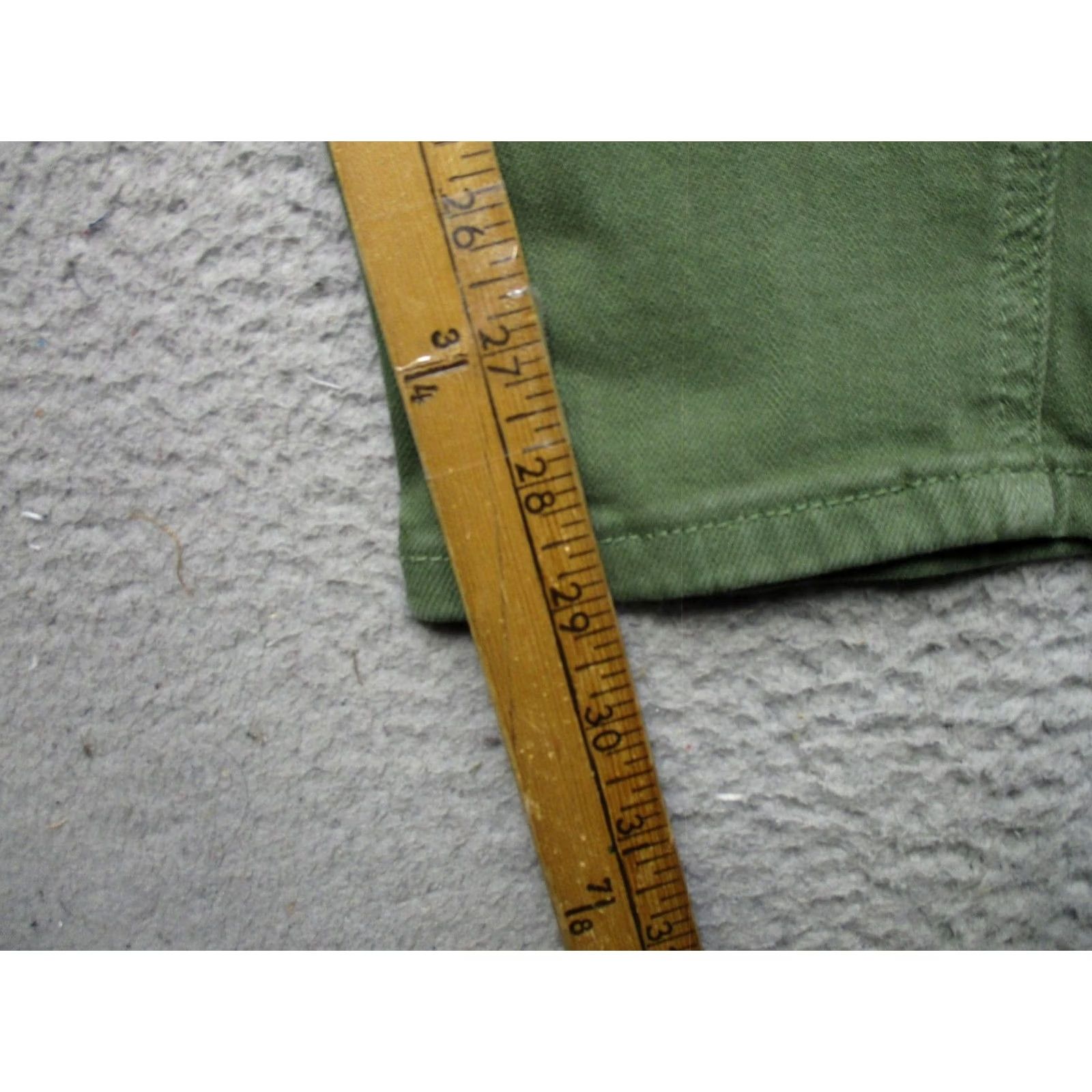 Vintage Judy Blue Pants Womens 5/27 Green Garment Dyed Utility Drawstring Twill Chino Pockets Stretch Straight 29in Inseam Womens Size 27" / US 4 / IT 40 - 6 Thumbnail