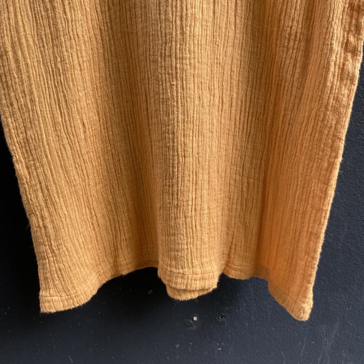 Issey Miyake Plantation Beige Textured Sleeveless Top Size M / US 6-8 / IT 42-44 - 10 Thumbnail
