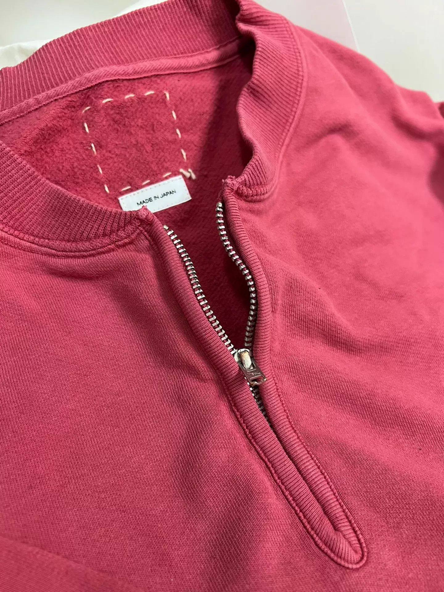 Visvim VISVIM 26SS MONDO HENLEY ZIP S/S DMGD RED 5 Size US XXL / EU 58 / 5 - 3 Thumbnail