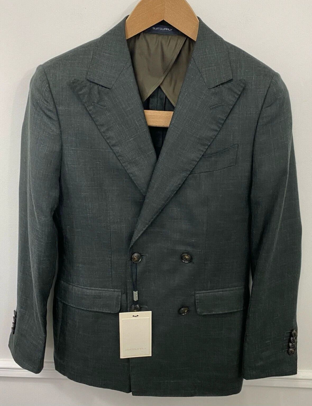 Suitsupply Men Suitsupply Blazer La Spalla Double Breasted Peak UK/US30 Size 34S - 1 Thumbnail