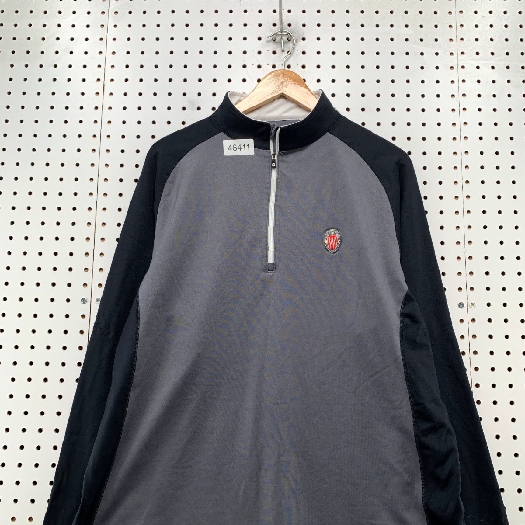 Footjoy FootJoy FJ 1/4 Quarter Zip Pullover Mens XL Gray Black Performance Pullover Size US XL / EU 56 / 4 - 2 Thumbnail