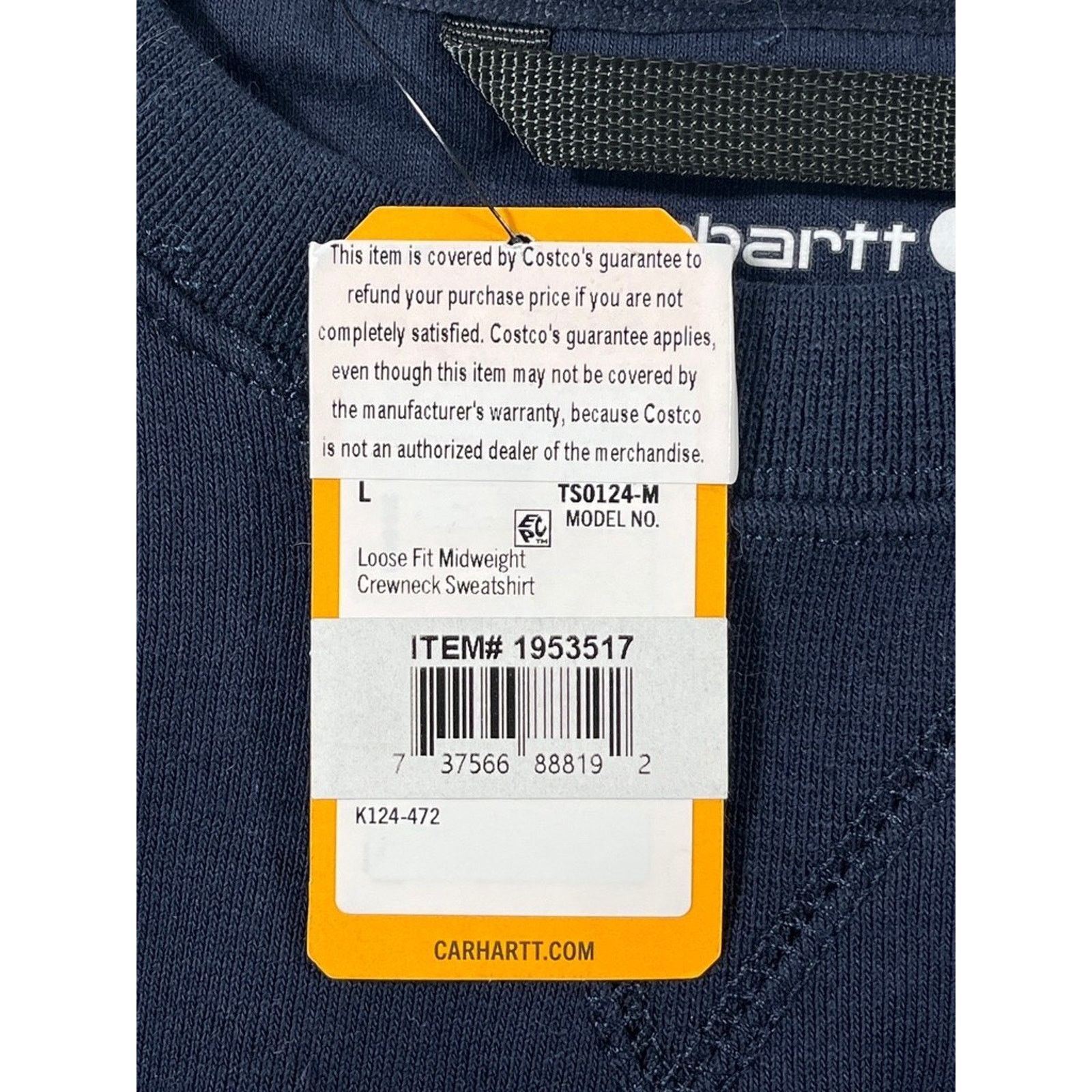 Carhartt Carhartt TS0124-L Loose Fit Crewneck Sweatshirt Men’s L NWT Size US L / EU 52-54 / 3 - 6 Thumbnail