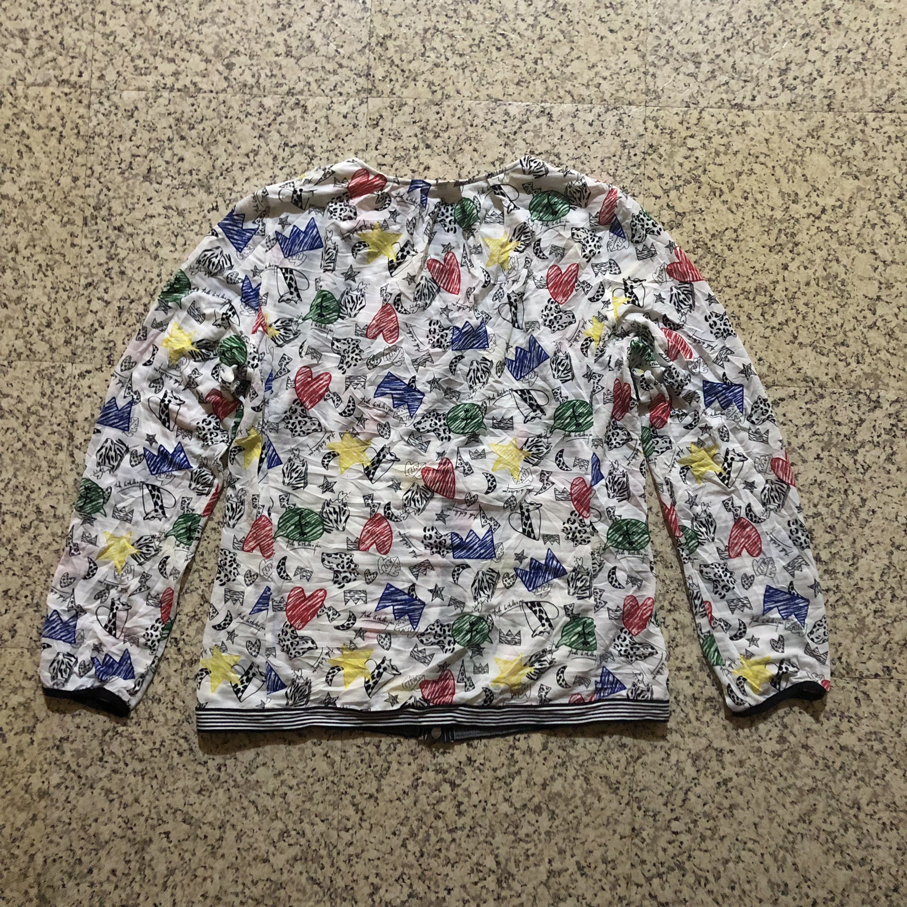 Jean Charles De Castelbajac 🔥 CASTELBAJAC SPORT DOODLE ART ALL OVER PRINT LIGHT JACKET Size M / US 6-8 / IT 42-44 - 14 Thumbnail