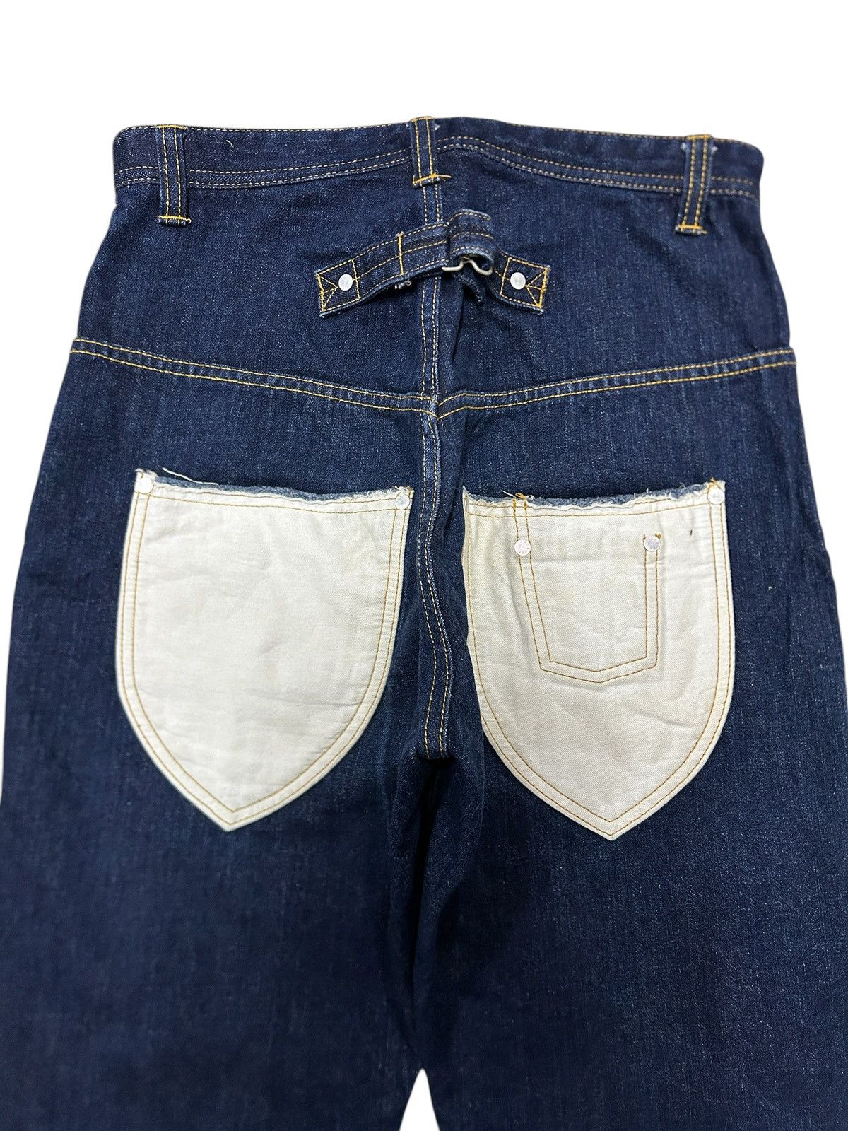 Issey Miyake Vintage Sunaokuwahara Issey Miyake Wide Freak Jeans Size US 29 - 6 Thumbnail