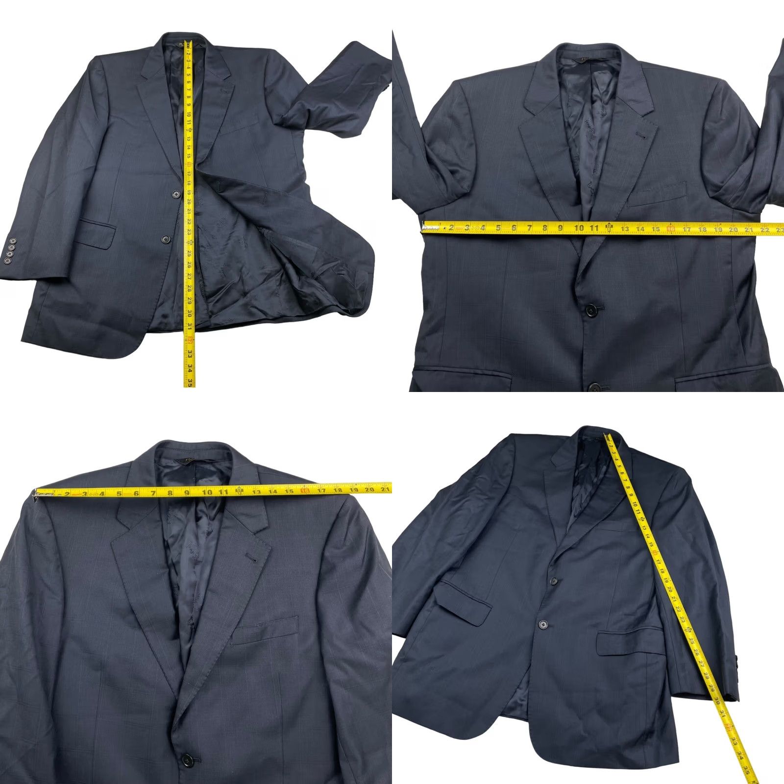 Jos. A. Bank Jos. A. Bank Blazer 100% Wool Navy Windowpane Plaid 2-Button Notch Lapel 42R Mens Coat Jacket Blazer Shirt? Size 42R - 8 Thumbnail