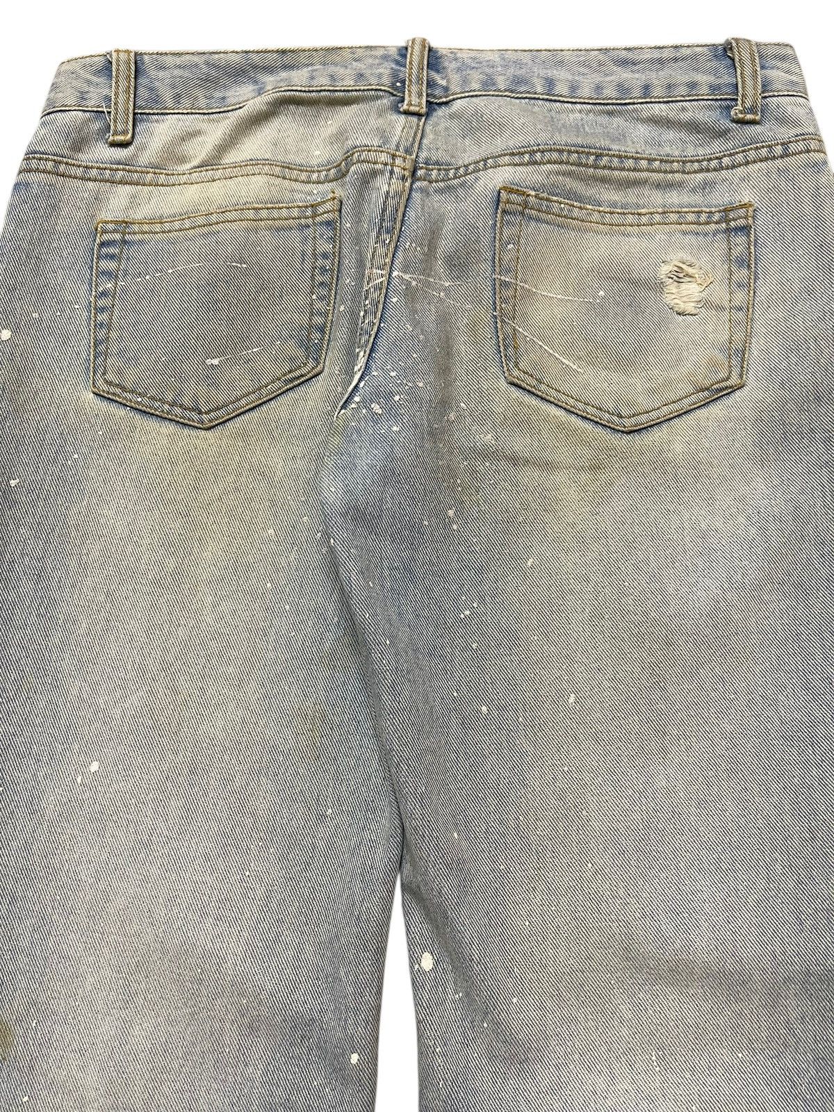 If Six Was Nine Vintage Japanese Brand Faded Distress Paint Splatter Jeans Size US 31 - 6 Thumbnail